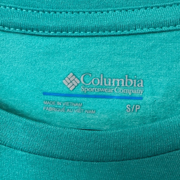 Columbia Women's Aqua Short Sleeve Tee NWT S - Picture 3 of 10